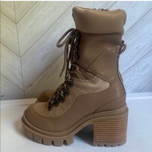 Brand new Jeffrey Campbell hiking Moto platform boots